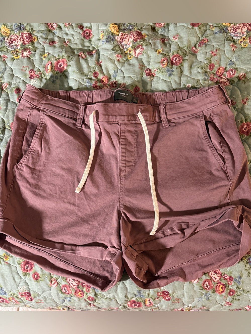 torrid Dusty Mauve Drawstring Casual Shorts